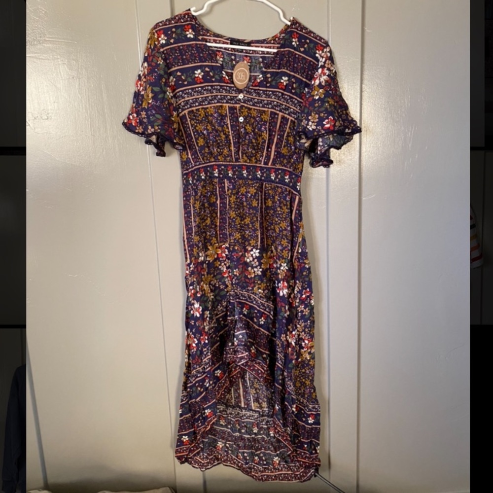Bohemian style flowy dress